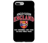 Reinos de Inglaterra anglosajona escudo letras blancas Carcasa para iPhone 7 Plus/8 Plus