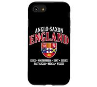 Reinos de Inglaterra anglosajona escudo letras blancas Carcasa para iPhone SE (2020) / 7 / 8