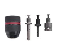 Reinscer 1,5-13 mm Portabrocas de sujeción rápida 1/2-20 UNF con vástago SDS-Plus 1/4 vástago hexagonal 1/2 llaves de vaso adaptador