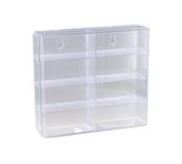 Reinscer 1:64 para Caja de Presentación Hot Wheel, Modelo Coche, Gabinete de Juguete,Estante para Coches Hotwheel, Almacenamiento Fundido A Presión, Caja de Presentación A Prueba de Polvo B