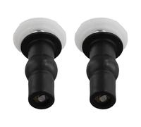 Reinscer 1 par de tornillos para asiento de inodoro, tapa de inodoro, color negro