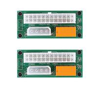 Reinscer 10 unidades Dual PSU adaptador de alimentación múltiple de potencia, Add2Psu ATX 24 Pin a Molex 4 conector para BTC Miner