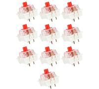Reinscer 100 piezas de plástico para teclado de interruptor mecánico MX RGB rojo cereza 3