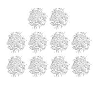 Reinscer 1000 piezas de 1,5 ml de laboratorio mini arte tela reactivo cristal centrífuga botella tapa a presión 42 x 11 mm transparente
