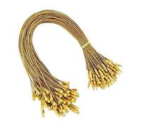 Reinscer 1000 Uds Cuerda Dorada para Colgar Adornos NavideñOs, Hebilla de Gancho de Adorno de Cinta NavideñA para CordóN de Bloqueo de CordóN de Navidad