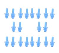 Reinscer 10X 1 Par Natación Flexible Silicona Oído Topes - Azul