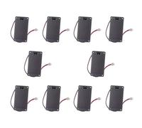 Reinscer 10X 9V Soporte plano Guitarra Batería Compartimiento Tapa Holder Caja de Almacenamiento de Batería Maleta para Guitarra Eléctrica Bajo Accesorios