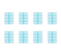 Reinscer 10X Plástico Rectángulo 8 Compartimentos 7 Medicina Tabletas Case Azul