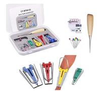 Reinscer 11 piezas de accesorios de repuesto para máquina de coser multifuncionales, herramientas para acolchar, kit de moldeador de cinta
