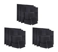 Reinscer 150 piezas de protección acústica de espuma de protección de sonido paneles absorbentes de sonido cuña para de estudio techo 1 x 12 x 12