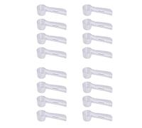 Reinscer 16 piezas cepillo de dientes eléctrico cubierta para cepillo de dientes cabeza protección tapa transparente para el hogar camping viajes