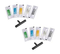 Reinscer 2 ambientadores de aire para coche, ambientadores de aire, ambientadores de aire, perfume, interior de coche, color negro + 10 palitos de terapia de aroma