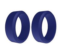 Reinscer 2 anillos populares para hombres y mujeres, de silicona, para deportes al aire libre, 8 mm, 7, Silicona