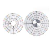 Reinscer 2 herramientas de cerámica de cerámica giratoria, herramienta de recortador de rueda de alfarero, herramienta de cerámica con números rectos, circulador, herramientas de arcilla para