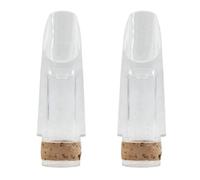Reinscer 2 llaves B para clarinete, ABS, transparentes, accesorios para instrumentos de viento