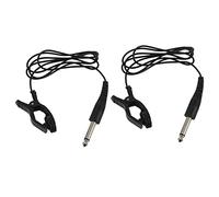 Reinscer 2 micrófonos universales para guitarra acústica negra con contacto piezoeléctrico para enganchar
