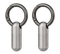 Reinscer 2 pastilleros con , resistente al agua, acero inoxidable, pastillero, , pastillero