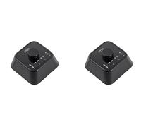 Reinscer 2 pedales inalámbricos de page gimner, recargable, interruptor de pie inalámbrico para tablet, smartphone, partituras musicales electrónicas, libros electrónicos, color negro