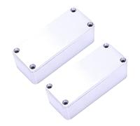 Reinscer 2 piezas aluminio Stomp Box Efectos 1590A estilo pedal carcasa para guitarra