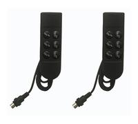 Reinscer 2 piezas de tumbona eléctrica interruptor de alimentación reclinable interruptor motor 6 botones regulador manual para sofá eléctrico
