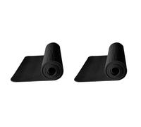 Reinscer 2 unidades de 120 x 60 cm para entrenamiento, equipo de fitness para correr, baños, bicicletas, protección de suelo, alfombrilla para correr, máquina de correr, amortiguador