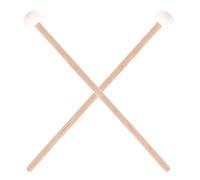 Reinscer 2 unidades de doble cabeza tambor platillo Gong Mallet Soft Hammer Sticks Mazo Varillas de fieltro Martillo 385 mm