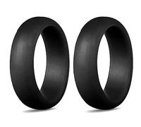 Reinscer 2 unidades, popular para hombres y mujeres, anillos de silicona, alianzas de boda de silicona, anillo de boda respetuoso con el medio , 5,7 mm, 10, Silicona