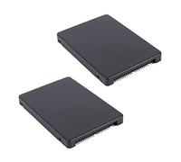 Reinscer 2 x 44PIN MSATA a 2.5 IDE HDD SSD MSATA a PATA tarjeta convertidora adaptador con carcasa