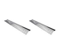 Reinscer 2 x macramé con flecos peine tapiz Web peine de acero inoxidable para cepillos a través de pelo individual hilo cordón de algodón