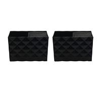 Reinscer 2 x Negro Profesional Salón Tijeras Soporte para Estilista Tijeras Rack Holder Caso Horquillas Caja de Almacenamiento Peluquería Peines Organizador