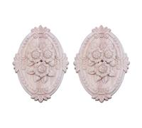 Reinscer 2 x ornamento retro para decoración de muebles de puerta de armario (13 x 9 cm)