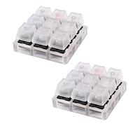 Reinscer 2 x Probador de teclado acrílico 9 tapas de plástico transparente muestreador para interruptores Cherry MX