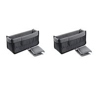 Reinscer 2 x resistente a los golpes DSLR cámara SLR uso organizador caso partición divisor protectora (negro +), Negro y gris.