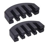 Reinscer 2 x silenciador de goma 4/4 violín ligero ejercicio negro