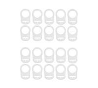 Reinscer 20 piezas botón silicona anillo chupete titular maniquí adaptador Loeschen