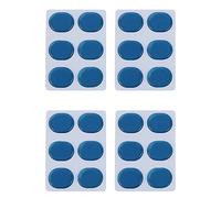 Reinscer 24 piezas/set tambor kit silenciador pegatinas de gel de sílice pegatinas tambor amortiguador almohadillas de gel caja silenciador silenciador silenciador azul