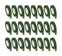 Reinscer 24 Rollos de Cinta Floral Cinta de Envoltura de Tallo de Papel para Ramo de Envoltura de Tallo Arreglo Floral (1/2 Pulgada X 30 Yardas)