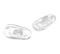 Reinscer 25 pares de silicona gafas nariz almohadillas ovaladas impresión en