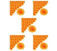 Reinscer 3,9 cm, flores, día literal, 250 unidades, cuerdas artísticas, cabeza de flores para rizos, guirnaldas florales