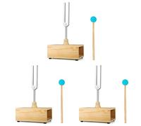 Reinscer 3 diapasones de 528 Hz, diapasón, caja de resonancia para terapia de sonido, yoga, meditación y relajación