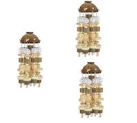 Reinscer 3 juguetes para loros, grandes loros juguetes bloques naturales masticables juguetes loros jaula morder juguetes trajes para loros