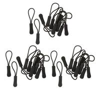 Reinscer 30 colgantes antideslizantes con cremallera, cremallera y cremallera, práctico y resistente para , chaqueta, etc., color negro