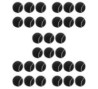 Reinscer 30 paquetes de pelotas de tenis resistentes al desgaste y elásticas, 66 mm, para mujer, para principiantes, pelotas de ejercicio, color negro