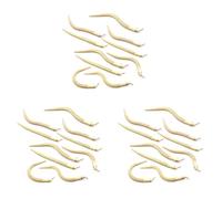 Reinscer 30 piezas 12 sin terminar serpientes articuladas serpiente flexible vacío modelo animal juguete para arte