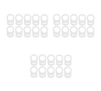 Reinscer 30 piezas botón silicona anillo chupete titular maniquí adaptador Loeschen