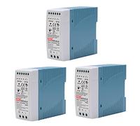 Reinscer 3X MDR-60 24V 60W carril DIN fuente de alimentación AC-DC controlador regulador de voltaje fuente de alimentación 110V 220V