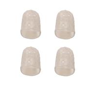 Reinscer 4 Uds Nueva Silicona Suave Guitarra Pulgares Picks Protector Dedo Puntas De Los Dedos (XXS)