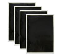 Reinscer 4 unidades de papel de marcado negro 39 x 27 cm, papel de enfoque de prueba de grabado para vidrio, metal, cerámica