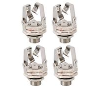 Reinscer 4 x bus 6.5 canales cable de audio enchufe bus con interruptor estéreo 6.5 conector para guitarra