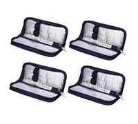 Reinscer 4 x Insulin Cooler Etui Diabéticos Medicamentos Organizador Cooler Tasche Marine Azul